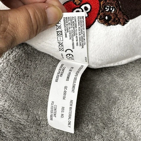 Pound Puppies Plush 17" White w/ Brown Spots, 2019 Hasbro Basic Fun Stuffed Dog - Picture 5 of 13